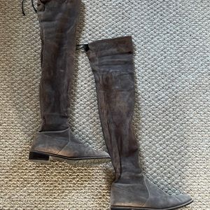 Grey Suede Stuart Weitzman over the knee high boots. Size 9.5